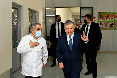 Холдинговую компанию NMedov посетил президент Республики Узбекистан президент Шавкат Миромонович.
